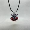 Acrylic Bat Pendant Necklaces for Women Girl Minimalist Rope Chain Choker Halloween Animal Necklace Jewelry Collier