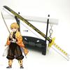 17cm Mini Demon Slayer Katana Anime Kimetsu No Yaiba Tanjirou Shinobu Sword Real Japanese Katana Metal Samurai Sabre Toy Gift