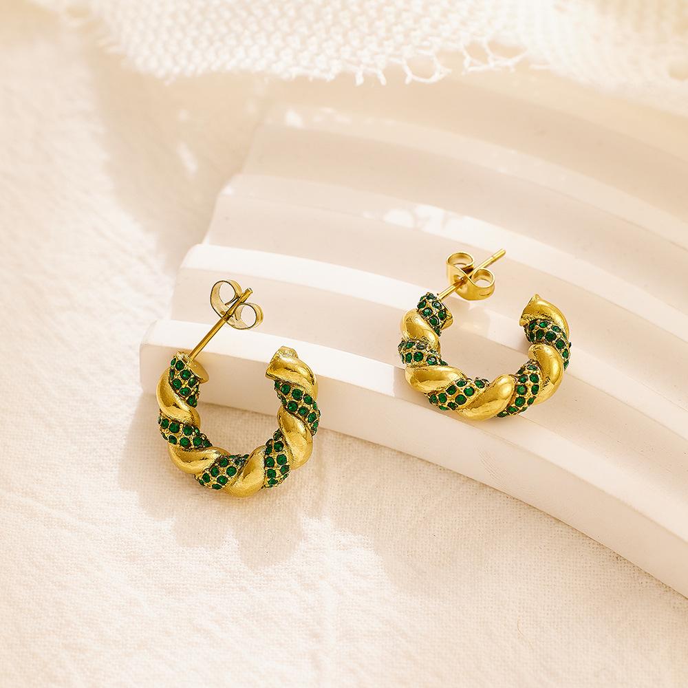 Cercei Geometric Ureche Femeie Simplicity Light Luxury Vermiculit