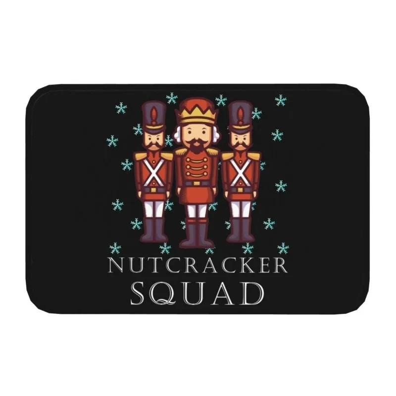 Christmas Nutcrackers Welcome Doormat Decor Kitchen Hallway Balcony Runners Rugs Bedroom Non-Slip Floor Mat Christmas Decoration