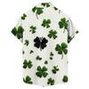 Men's Casual Short-sleeved Shirt Slim Fit Stylish Men's St. Patrick Print