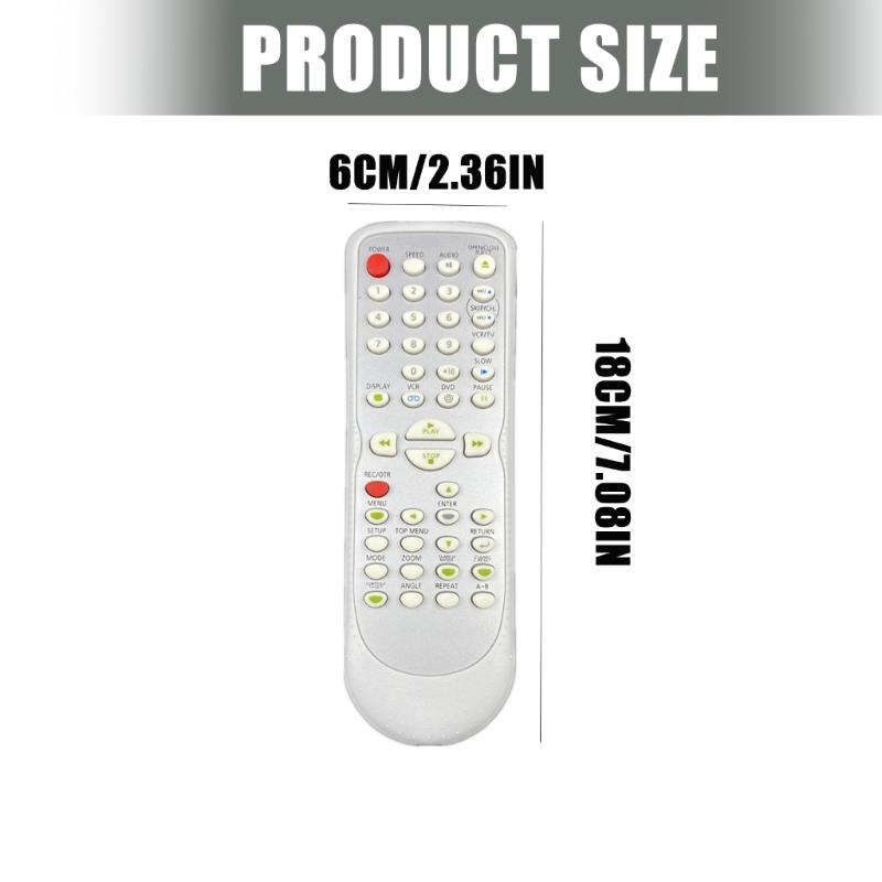 Remote Control for VCR Player DVC840F Plastic Material Ergonomic Button Layout Quick Installation No Tools