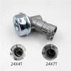 Trimmer Head Gearbox Gear Box Shaft 24mm Spline 4T 7T Fit for MAR-UYAMA Brush Cutter Reducer Garden Tools Mower Grass(24mm 7T)