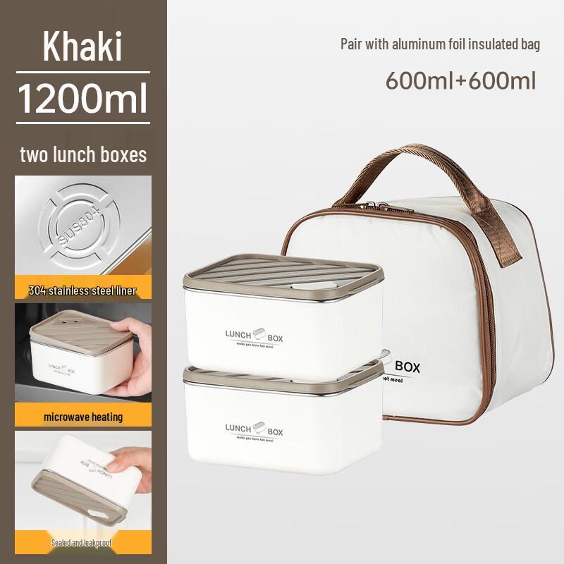 

ZISIZ 3-Layer Stainless Steel Insulated Lunch Box