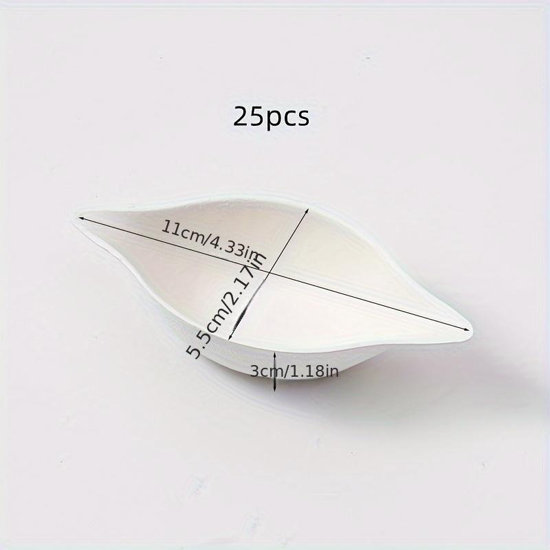 25Pcs Economy Pack Super Mini Disposable Sugar Cane Syrup Cake Salad Plates for Kitchen Restaurants Dipping Saucer Plates New