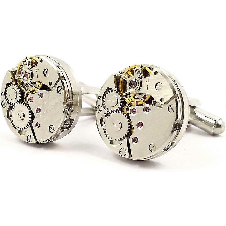 Gemelli TTMA, Gemelli Lusso Steampunk Forma Movimento Orologio Vintage (1 paio), Regalo per San Valentino Compleanno Anniversario Laurea.