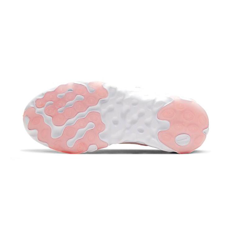 Nike React Element 55 Cushioning Slip Resistant Low top Kids' Running Shoes Pink White Children Aged 3 7 Years Old CK4082-102