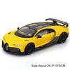 1:24 Chiron Atlantic Model Car Toy Metal Body Plastic Chassis Supercar Models Music Light Door Opened Toys Home Decor Decoration