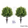 Artificial Boxwood Topiary Ball Outdoor Garden Decor Ground Stake Plant Patio Yard Home Landscaping