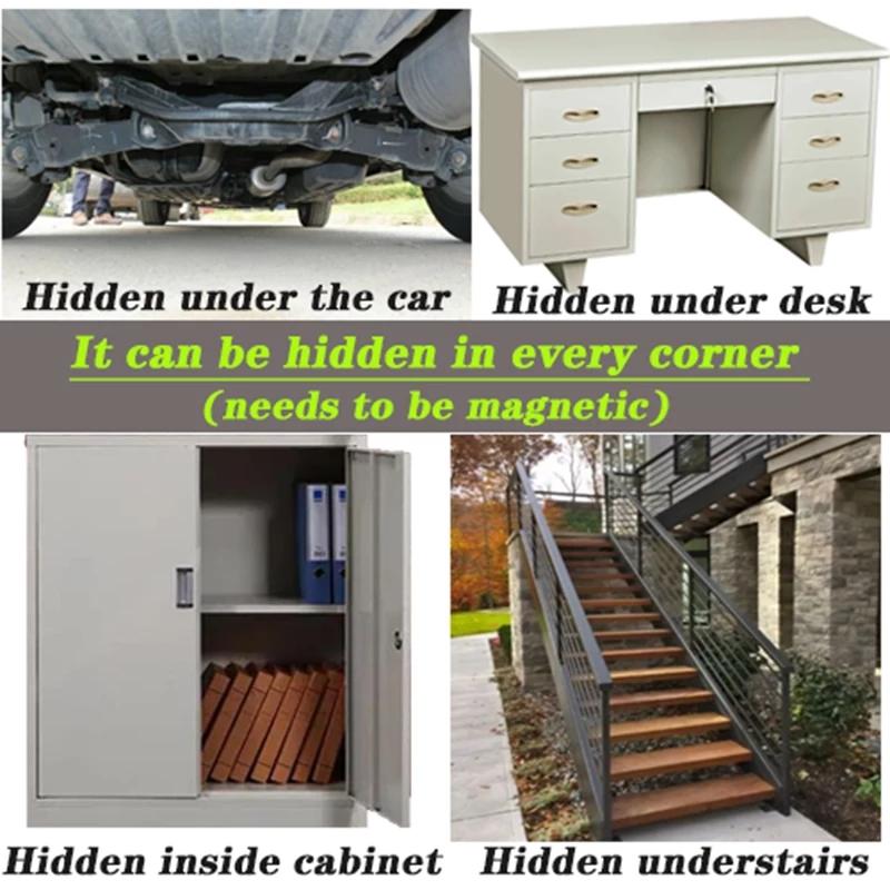 NEW Portable Magnetic Key Hidden Safe Box Key Spare Lock Holder Magnet Outdoor Stash For Home Office Car Truck Secret Box
