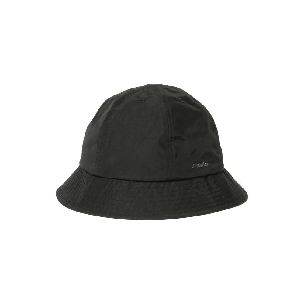 Snow Peak Light Mountain Cloth Hat, size 2, BLACK, AC-25SU018, perfect for camping, outdoor activities, and festivals.
