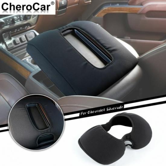 For Chevy Silverado Center Console Armrest Pad Cover for Chevrolet Silverado 14+