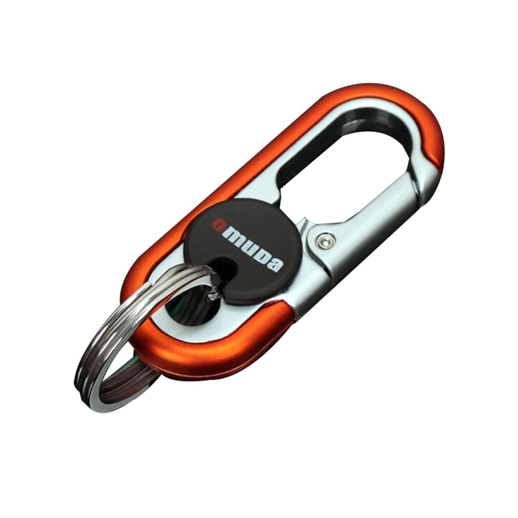 Key Carabiner | Mens Zinc Alloy Car Key Chain with Double Ring - Men's