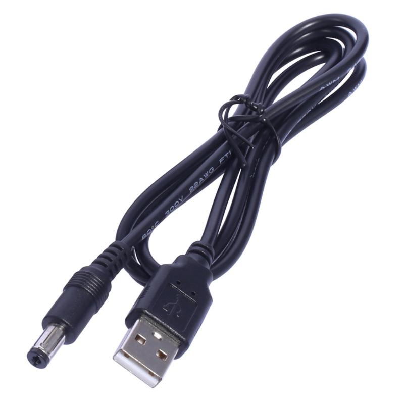 

Quality USB to DC5.5 x 2.1mm Power Cord Charging Cable for Electronic Keyboard, LED Light Strip, 5V Voltage Device