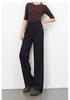 1116 Spring Narrow Straight Pants Women's High Waist Skinny Versatile Wide Leg Pants Commuting Casual Straight Pants
