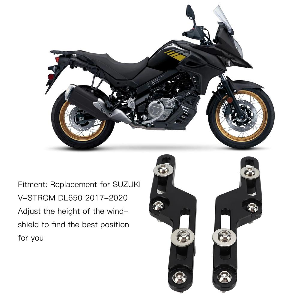 Motorcycle Windscreen Wind  Mount Bracket Kit Replacement for   V‑STROM DL650 2017‑2020