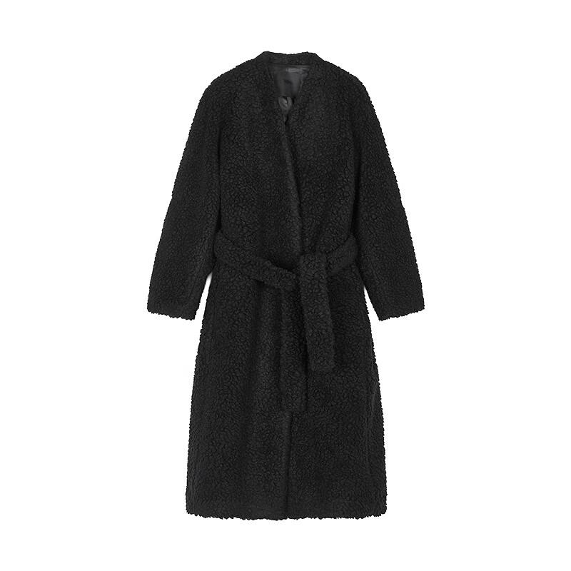 JNBY Women's Faux Fur H-Line Coat