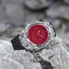 Casio Unisex Liquid Crystal/Analog Dual Display Series Red Watch GA-2100-4A(Watch4--)