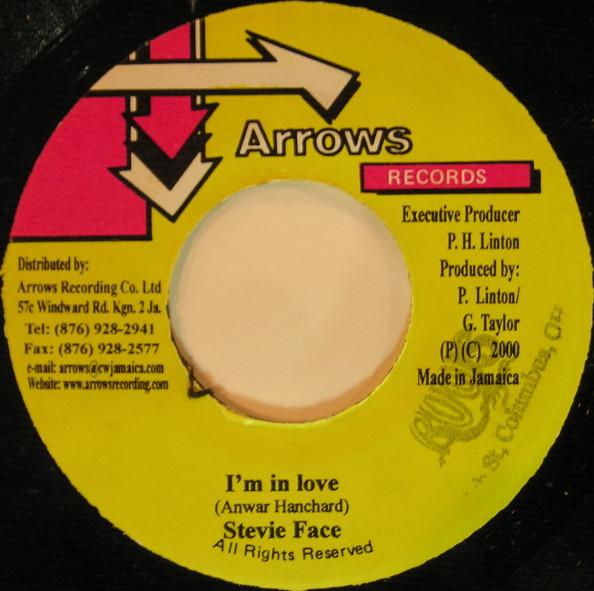 

7inch Record STEVIE FACE Im In Love NONE Arrows Records 2000 Jamaica Reggae Ska Dub Used