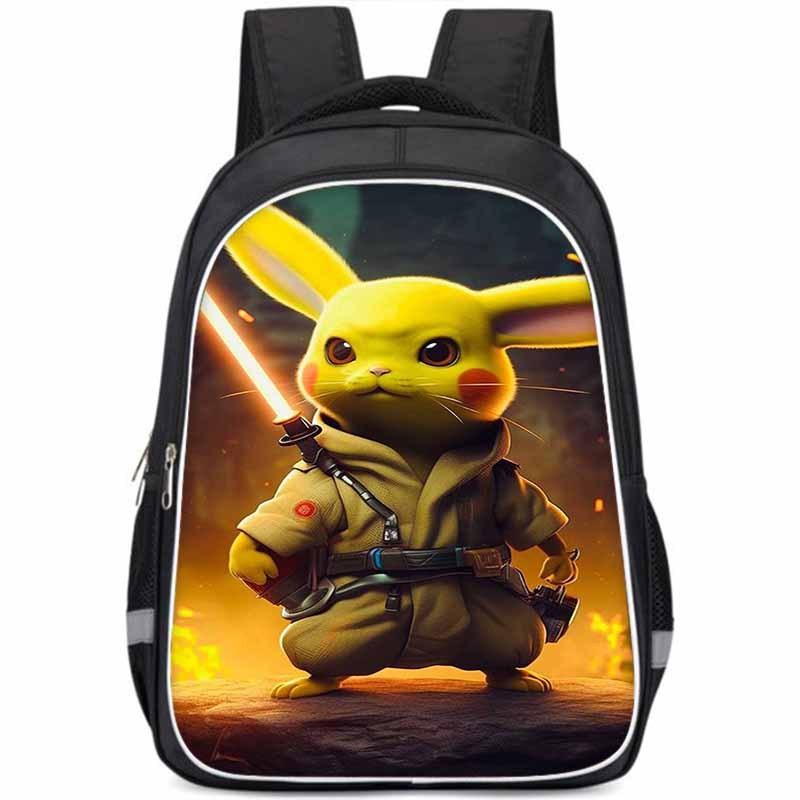 Pikachu Large Capacity Lightweight 3d Oxford Cloth Kids Backpack For School Education