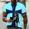 Vintage Templerritter 3D-Druck T-Shirt Kinder Sommer Kinder Kurzarm-T-Shirt Jungen und Mädchen T-Shirts Streetwear Y2k Kleidung