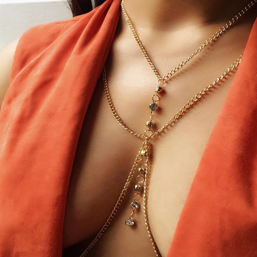 European & American Women's Double-Layer Fashion Alloy Body Chain