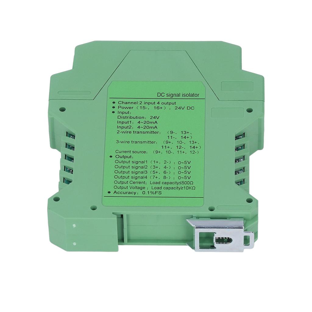 24V DC Signalisolator 2 Eingänge 4 Ausgänge Gleichstromsignalaufbereiter Messumformer SPS-Erkennung 05V