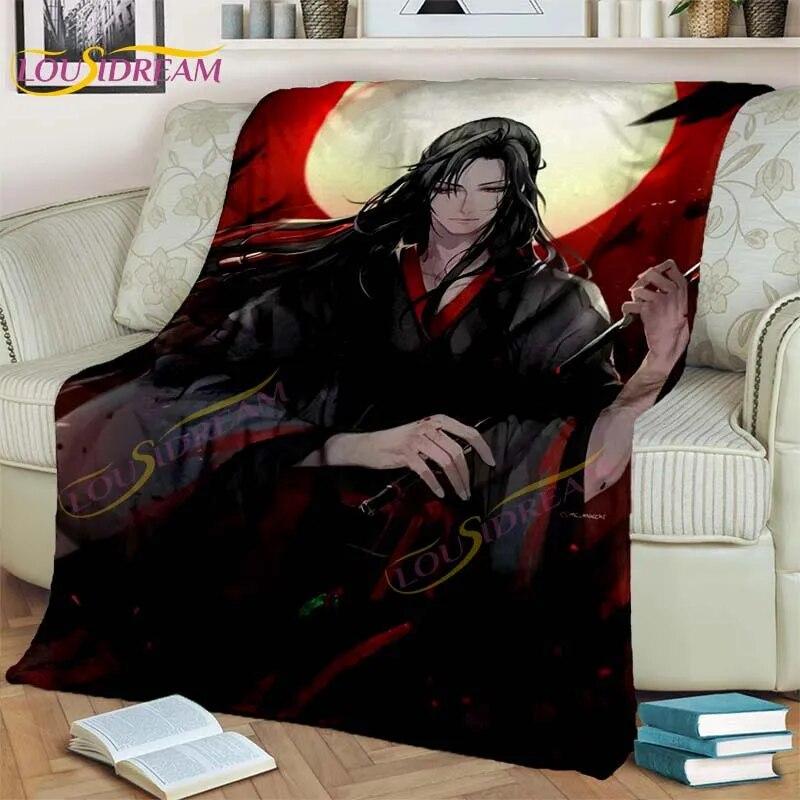 Official Grandmaster of Demonic Blanket Cartoon Blankets Wei Wu Xian Blankets Bed Sofa Soft Blanket Novel Lover Fan Gifts
