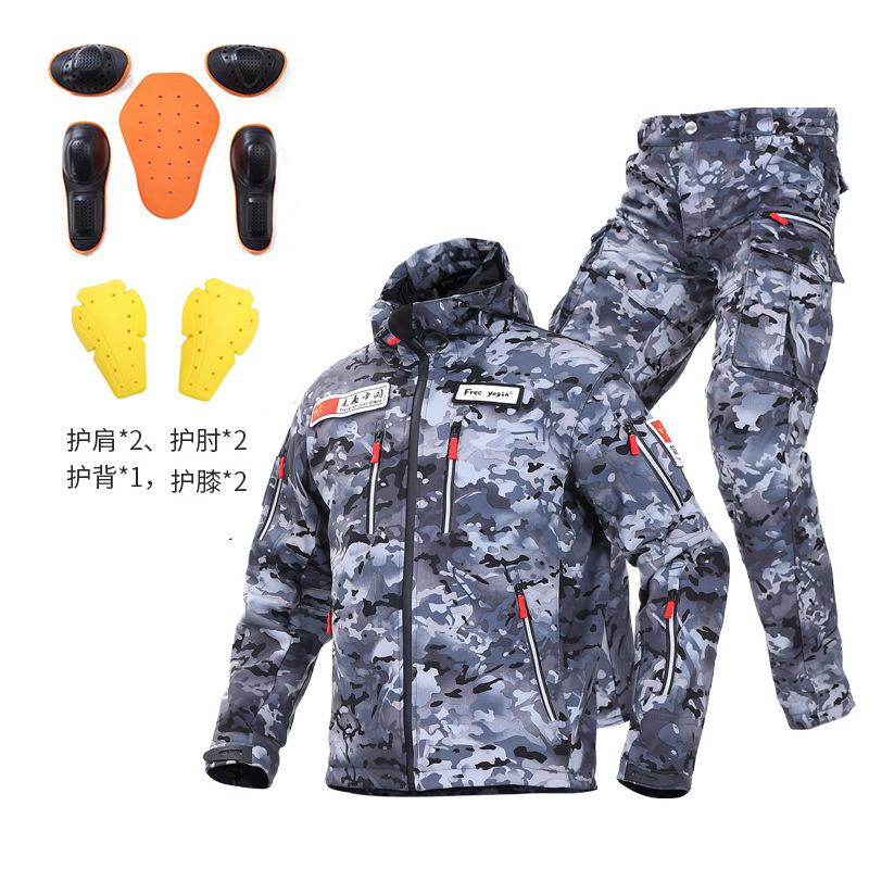 Motorcycle clothing Motorcycle cycling clothing men s winter spring and autumn winter windproof warm suit L