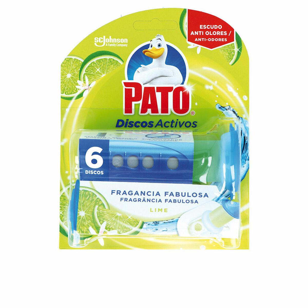 

Освежитель воздуха для туалета Pato Discos Activos Lemon 6 шт. Дезинфицирующее средство TU прозрачный