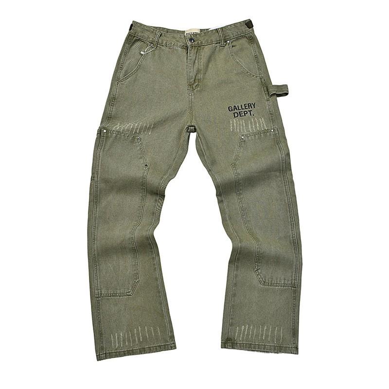 25Gallery Dept Patchwork Splash Flared Jeans Men High Street Trousers