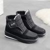 New Winter Mid-Calf Snow Boots Men Soft Bottom Comfortable Fashion Fleece Lined Thick Bottom Anti-Slip Outdoor Casual Cotton Sho