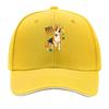 Playful Bull Terrier Pop Art Portrai Hip Hop hat Fashion Outdoor Sports Sandwich Baseball Cap