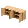 Modern and Simple Sideboard, Modern Sideboard Cabinet Sideboard Storage Buffet Living Room Set, 140L x 38W x 75H(cm)