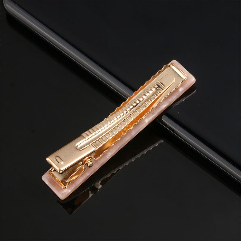 Korean Style Leopard Print Marble Hair Clip for Women