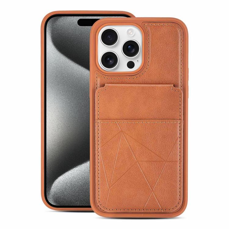 Multifunctional Vertical Flip Card Wallet Holder Vegan Leather Back Phone Case