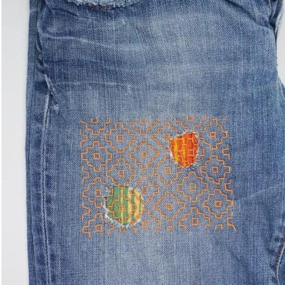 Vriendelijke Zichtbare Herstelset Met Sashiko Borduurboekje Borduurset Naaigereedschap Beginner