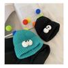 Big Eyes Woolen Hat Winter Warm Funny Short Thread Hip Hop Beanies Hat Women Men Boys Girls Elastic Knitted Skull Cap Headwear