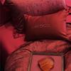OEING Luxury Red Wedding Bedding Set