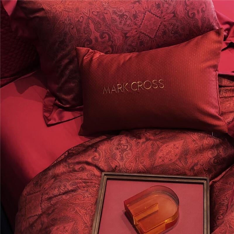 OEING Luxury Red Wedding Bedding Set