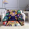 Caricature JoJo’s Bizarre Adventure Stone Ocean Blanket Soft Fleece Throw  Lightweight All Seasons Warm for Couch Quilt