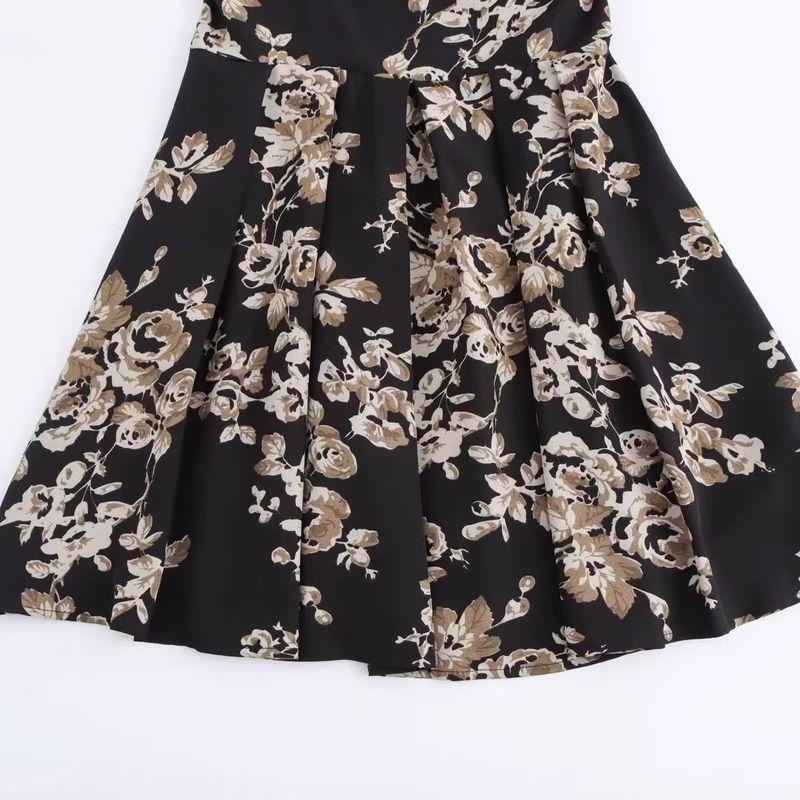 Zab Autumn New Women's Clothing Fashion Style French Style Design Fashion All-Match Tied Spaghetti-Strap Short Dress