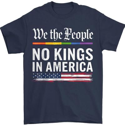 Wij Het Volk Geen Koningen Amerikaanse Vlag Retro Unisex T-shirt