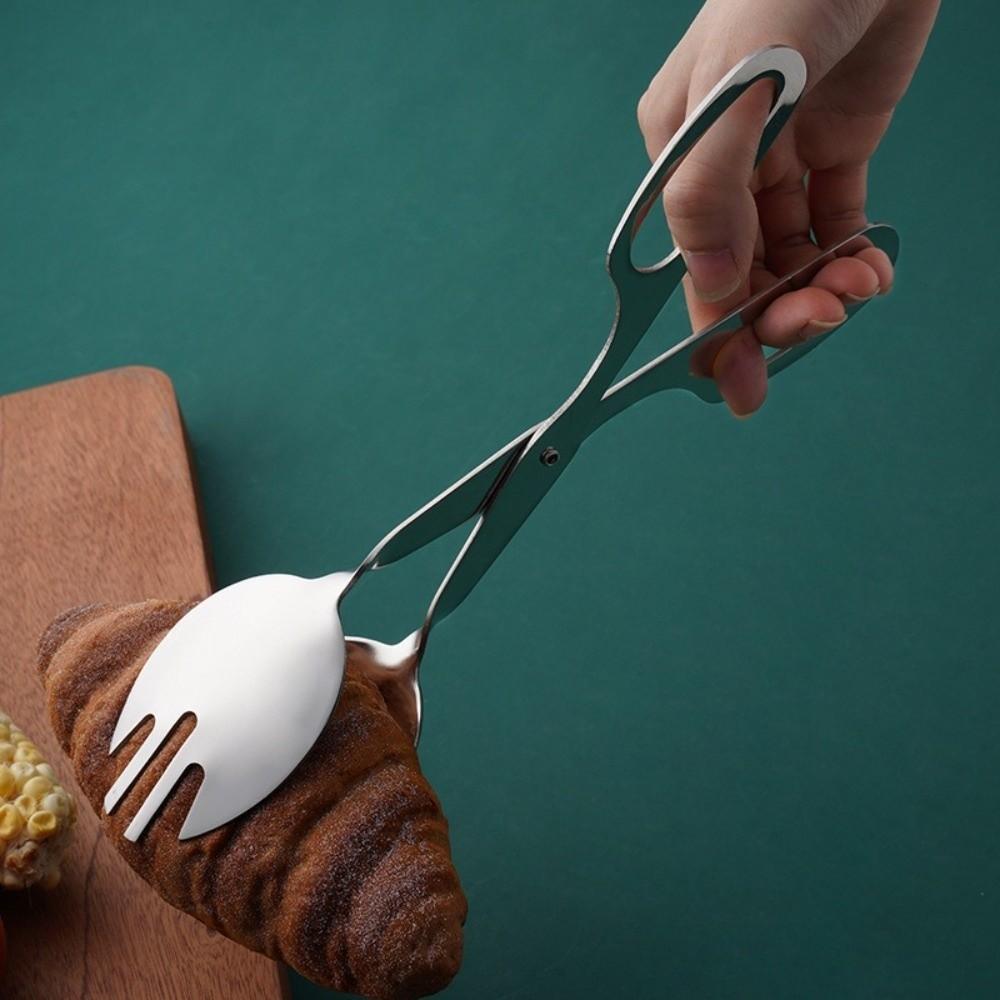 Stainless Steel Buffet Tongs Cake Bread Sandwich Steak Clamp Gifts Cooking Salad Tongs Pliers
