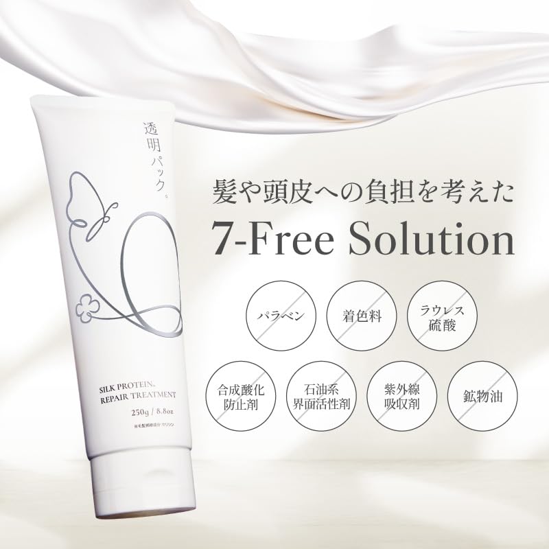 Aderans transparent Hair hair floral intensive 250g pack. treatment, pack, scent, rinse-off treatment, keratin, silk, protein, dryness, wavy, damage,