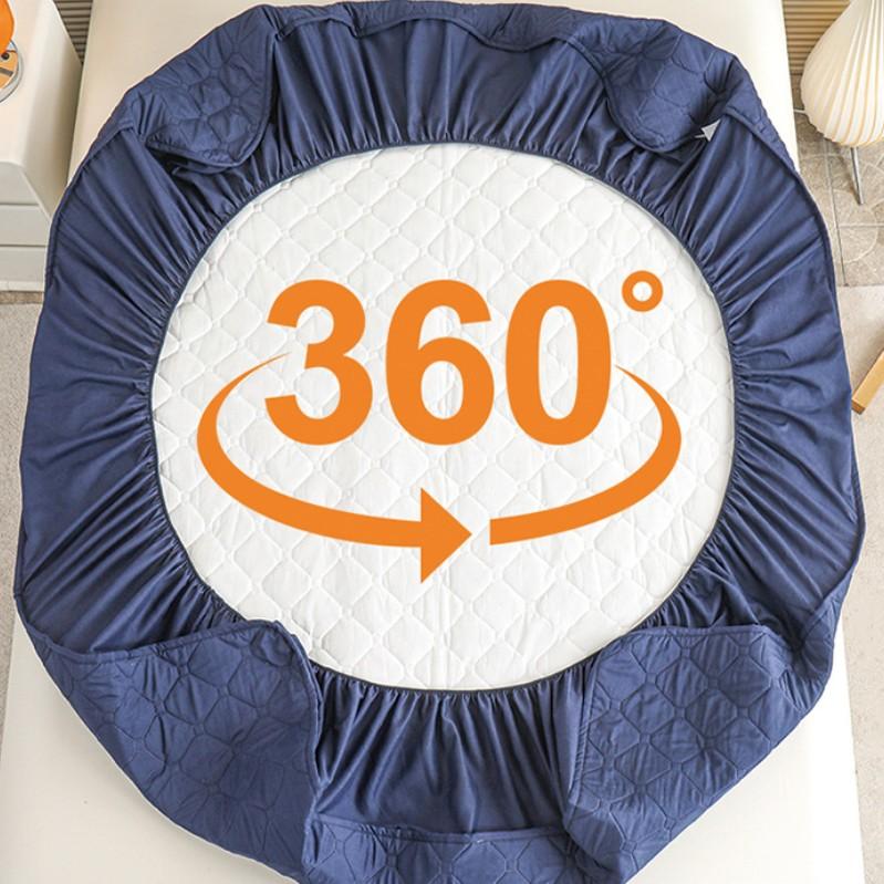 2025 New Waterproof Thicken Mattress Pad Protector Adjustable Fitted Sheets Bed Covers Anti-Bacterial Pad For Bed 150x200 160x200 180x200