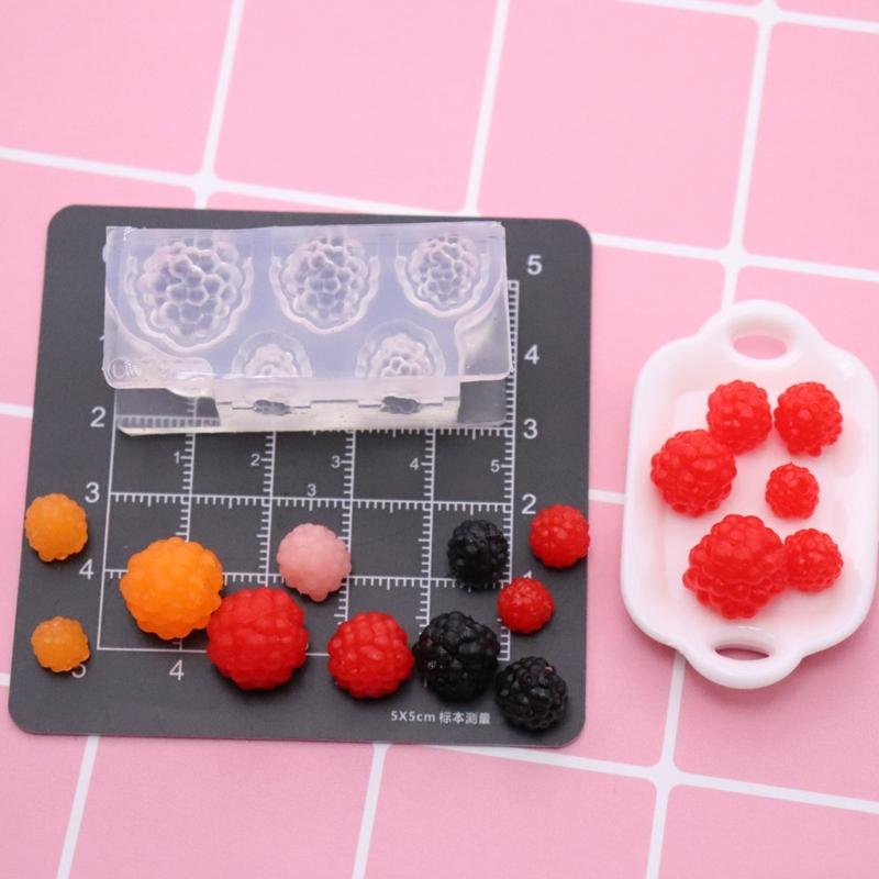 Flexibele Voedselveilige Siliconen Bessen Vorm Geschikt voor Eenvoudige Miniatuur Voedsel Creaties in Hars Kunst en Sieraden Maken