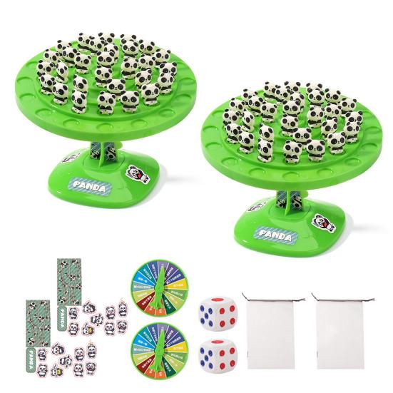 1/2 Sets Panda Balance Tree Toy Kids Logic Thinking Focus Training Interactive Balance Game Toddlers Boys Girls Educational Strategic Board Game