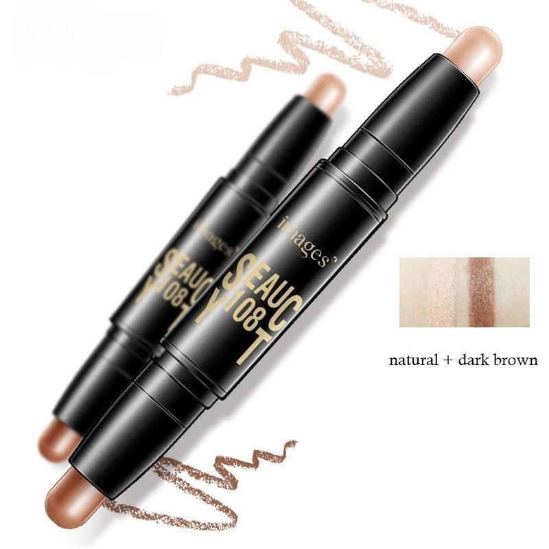 Double Head Stereo Light and Shadow Concealer Stick Light and Long Lasting Concealer Cream