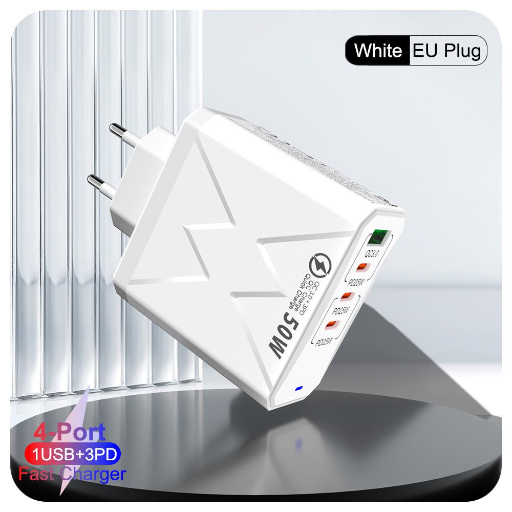 65W PD/QC3.0 Fast Charger for Phones & Tablets - European Standard
